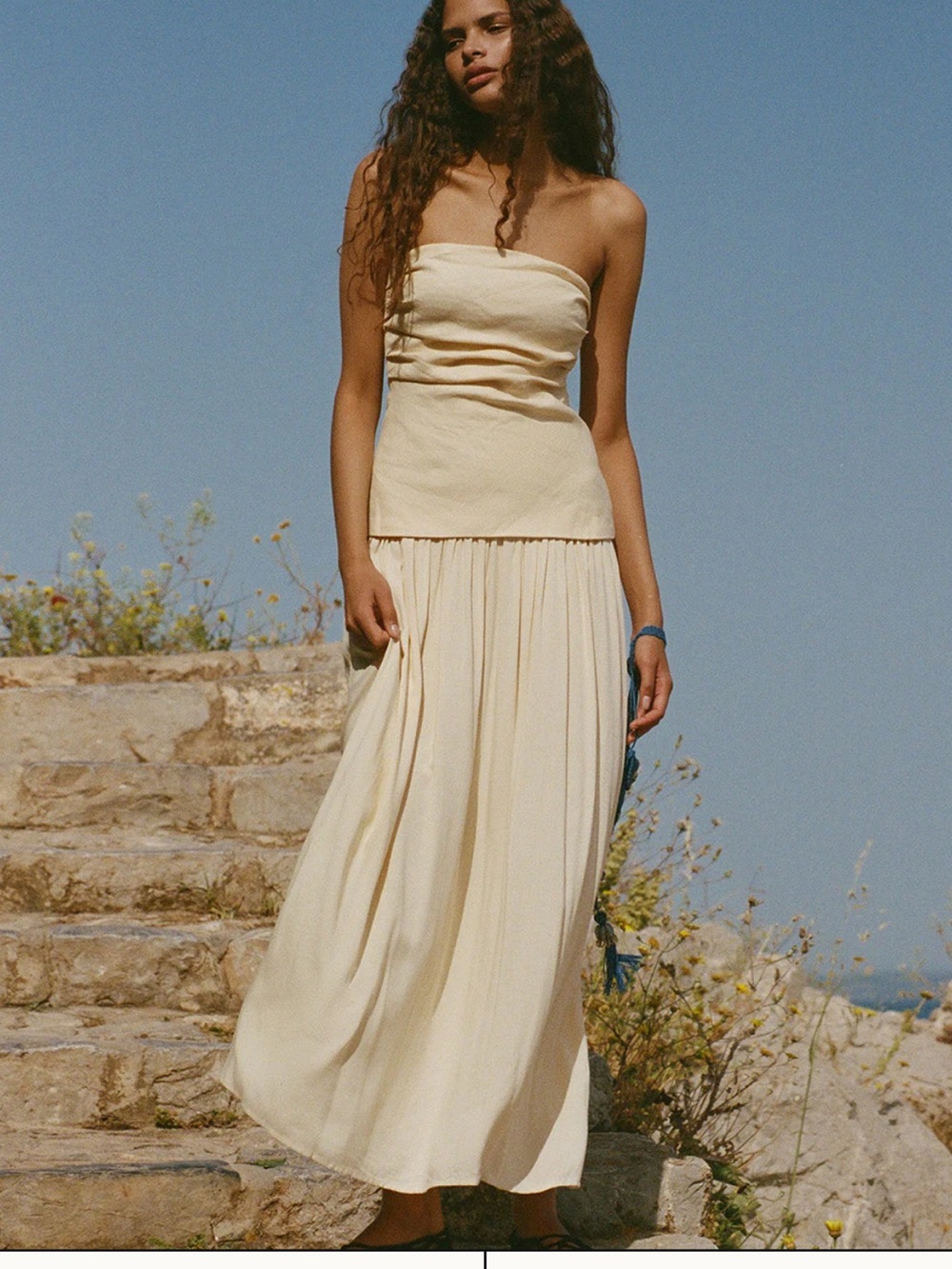 Faithfull the brand Dress Butter NWT